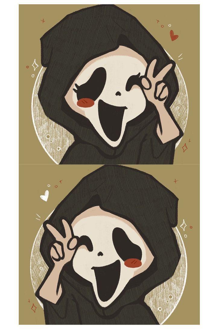 736x1104 ghostface pfp & matching pfp. Ghostface, Halloween painting, Art wallpaper