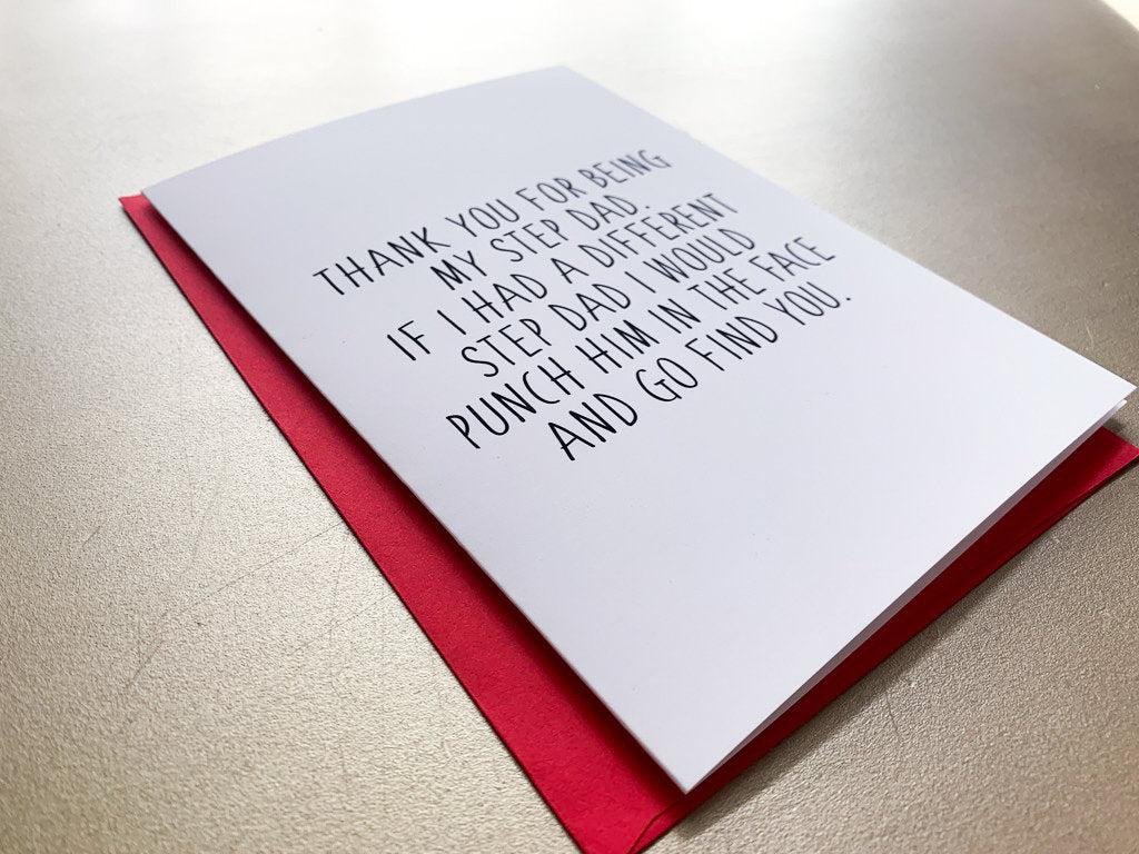 1024x768 Funny Step Dad or Step Mom Card