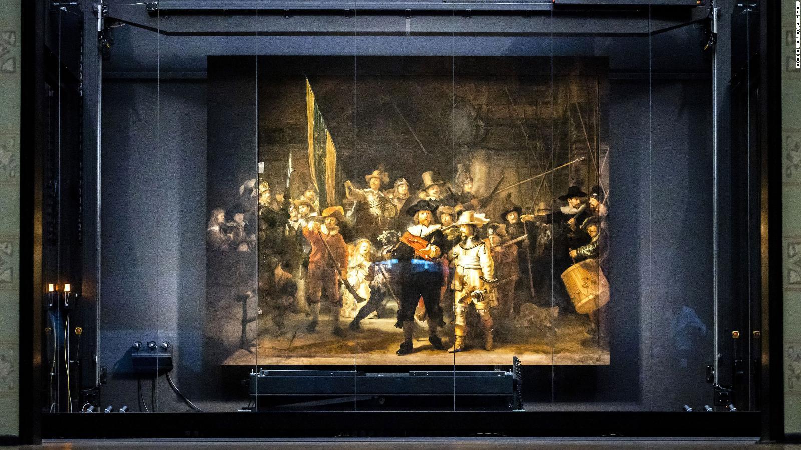 1600x900 Rembrandt's 'Night Watch' on display with missing figures restored