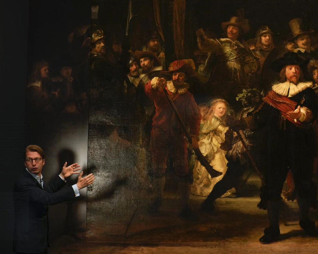 1280x1024 Rembrandt's huge 'Night Watch' gets bigger thanks to AI