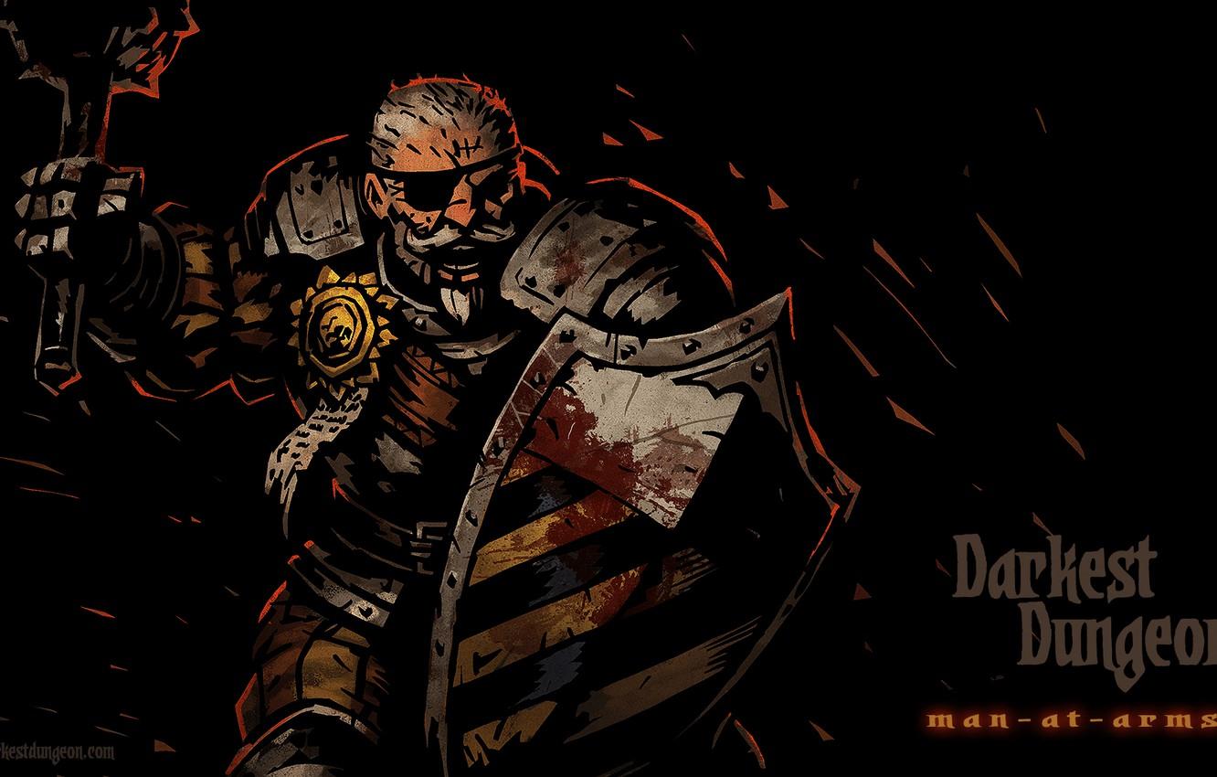 1332x850 Wallpaper RPG, Darkest Dungeon, Red Hook Studios, Man At Arms Image For Desktop, Section игры