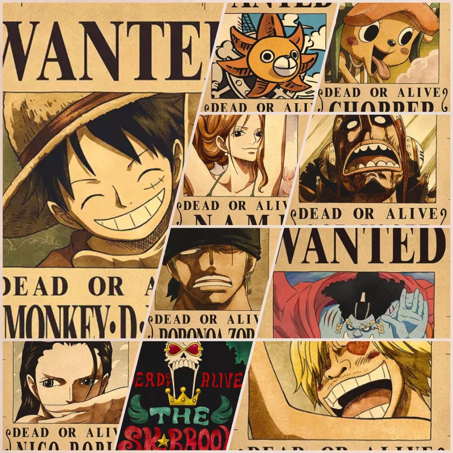 1800x1800 One Piece Wanted Posters