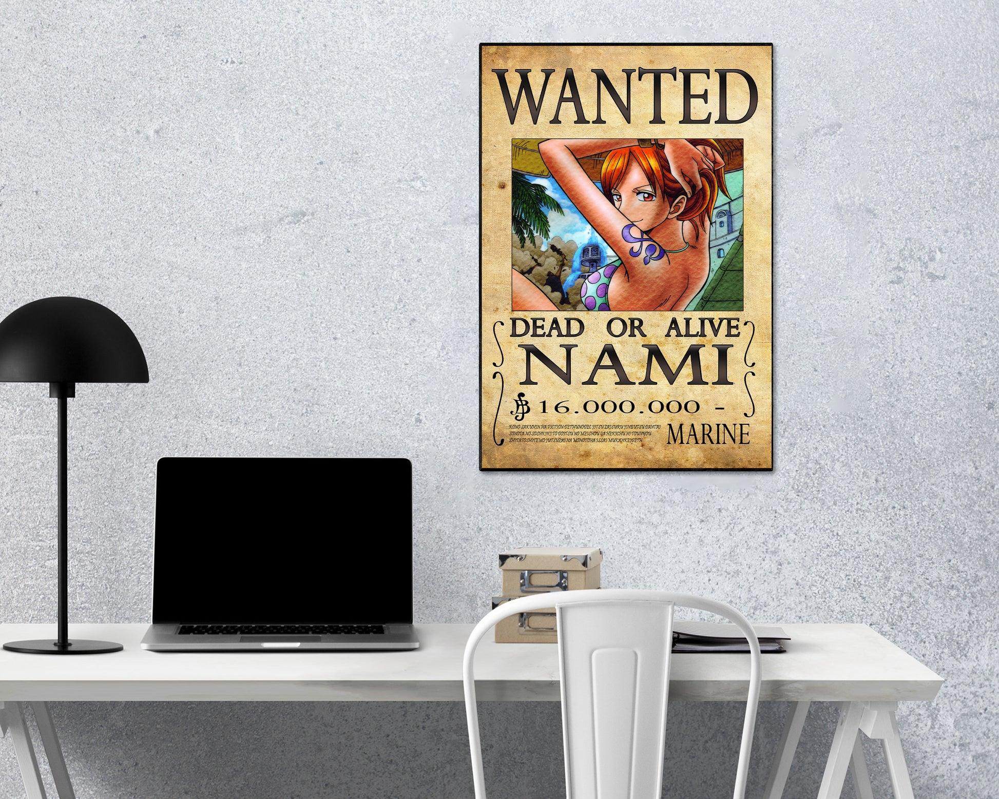 1946x1557 One Piece Wanted Poster Set Skin Sticker Vinyl Bundle