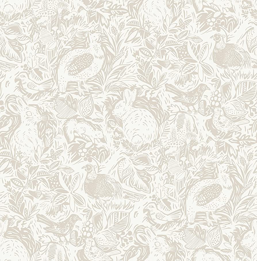 894x911 Cream Terrene Peel & Stick Wallpaper