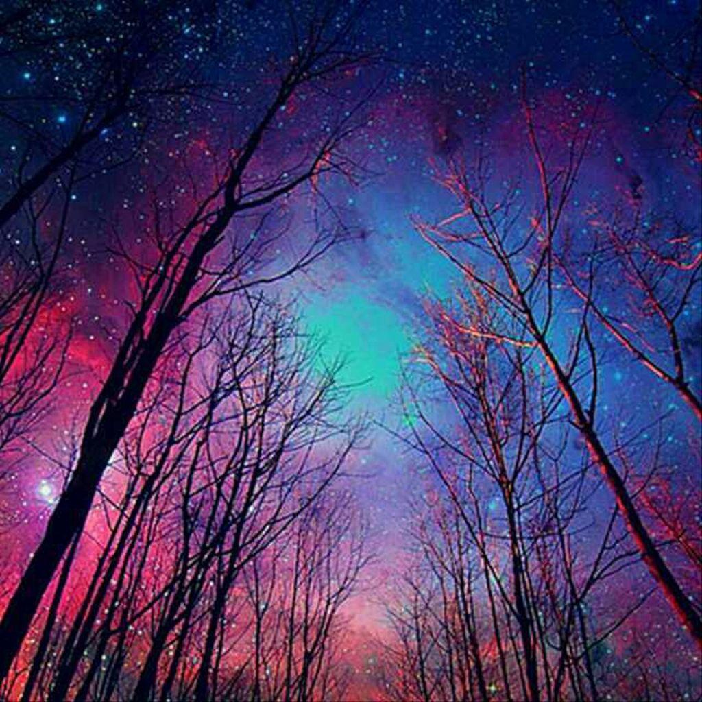 1024x1024 Wallpaper galaxy vintage winter colorful photography