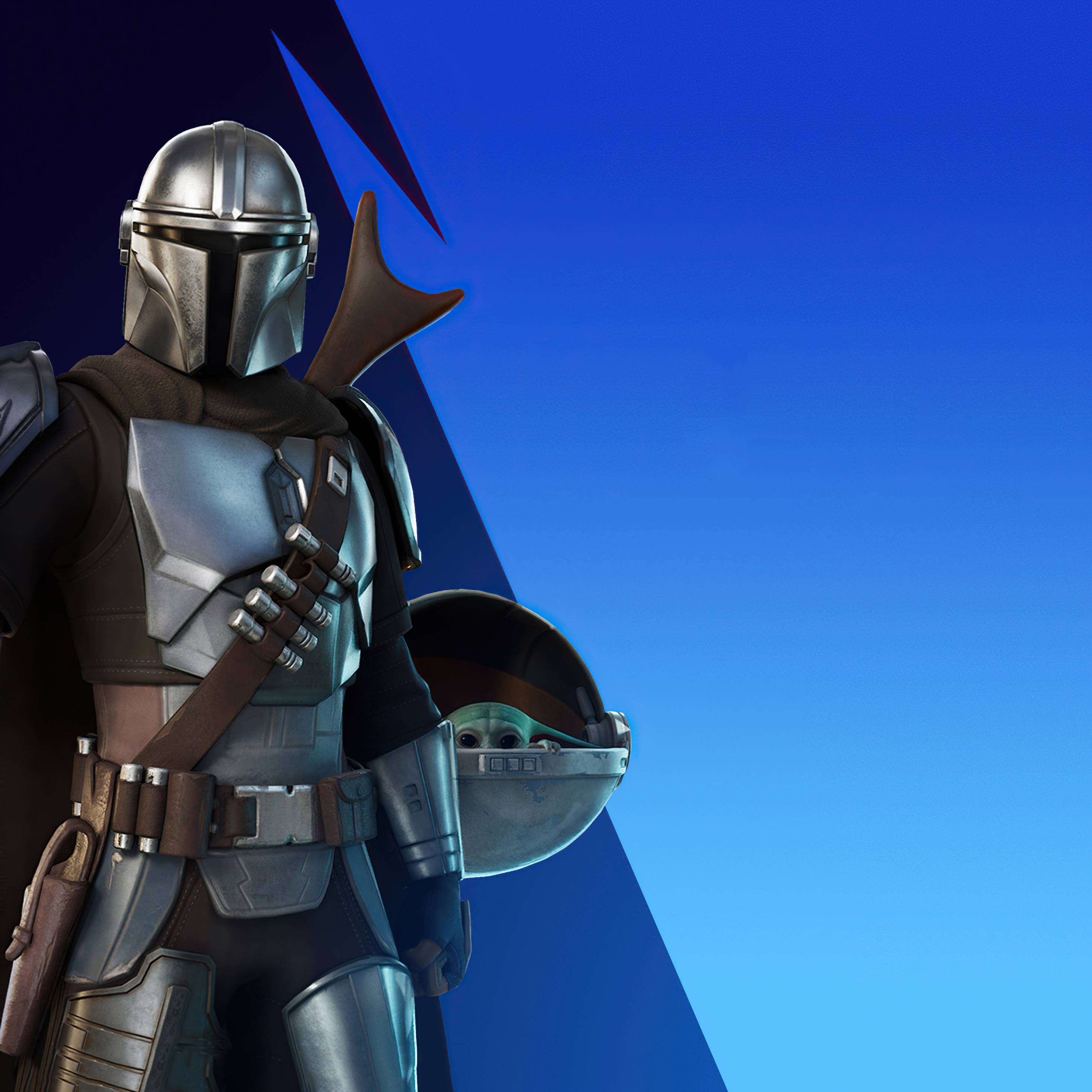 2932x2932 The Mandalorian Fortnite Star Wars iPad Pro Retina Display Wallpaper, HD Games 4K Wallpaper, Image, Photo and Background