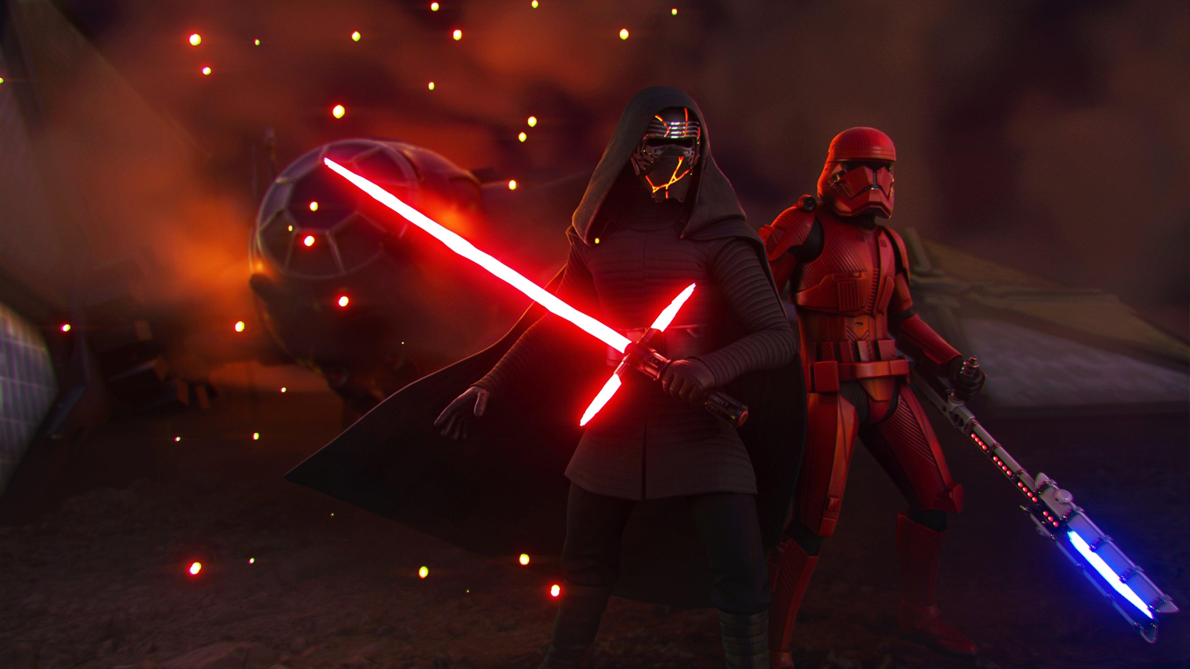 3840x2160 Cool Star Wars x Fortnite Piece I made back when the Event went Live [ART]