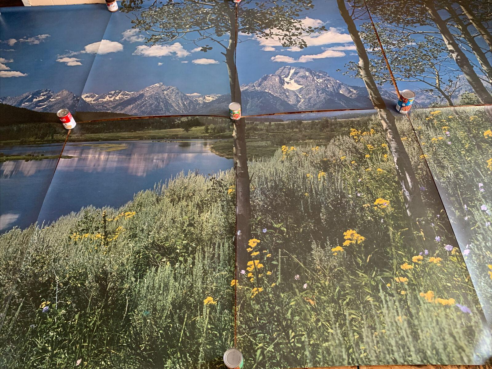 1600x1200 Vintage 1985 Window to Nature Wallpaper Mural Indian River 9'8”x 12'6” NOS!
