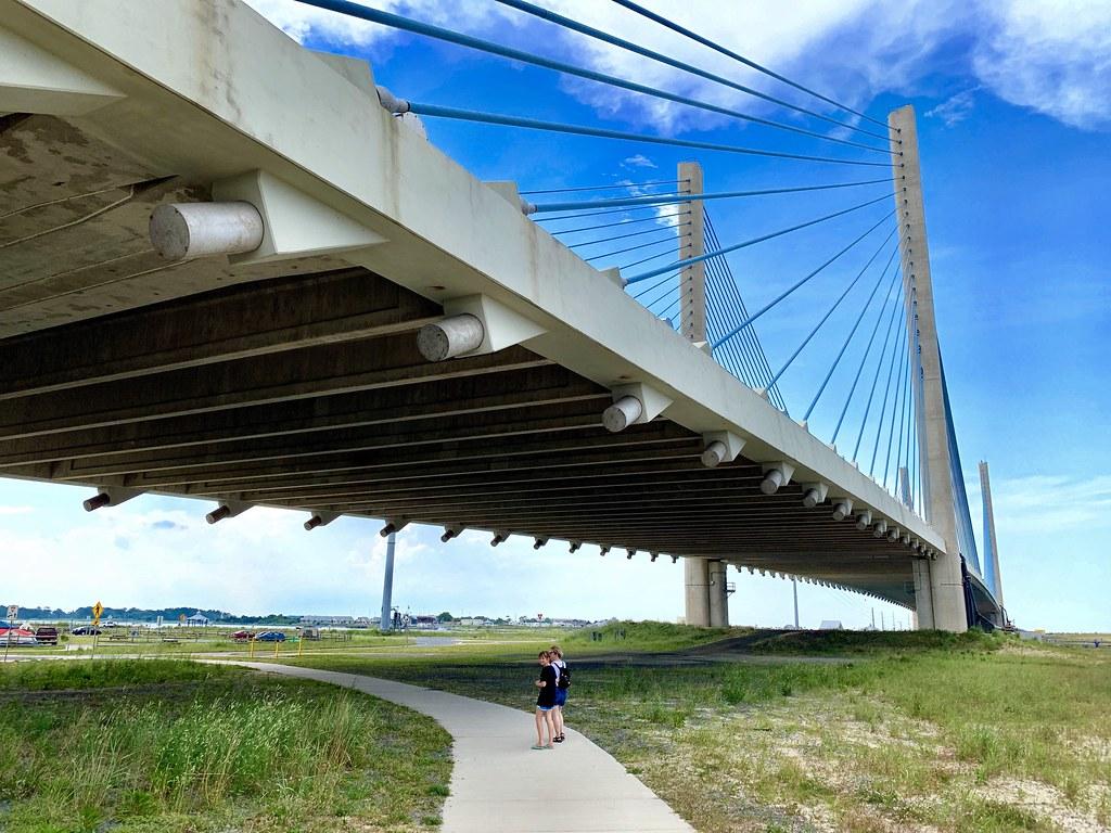 1024x768 Under the Indian River Inlet Bridge. My wide and daughter w