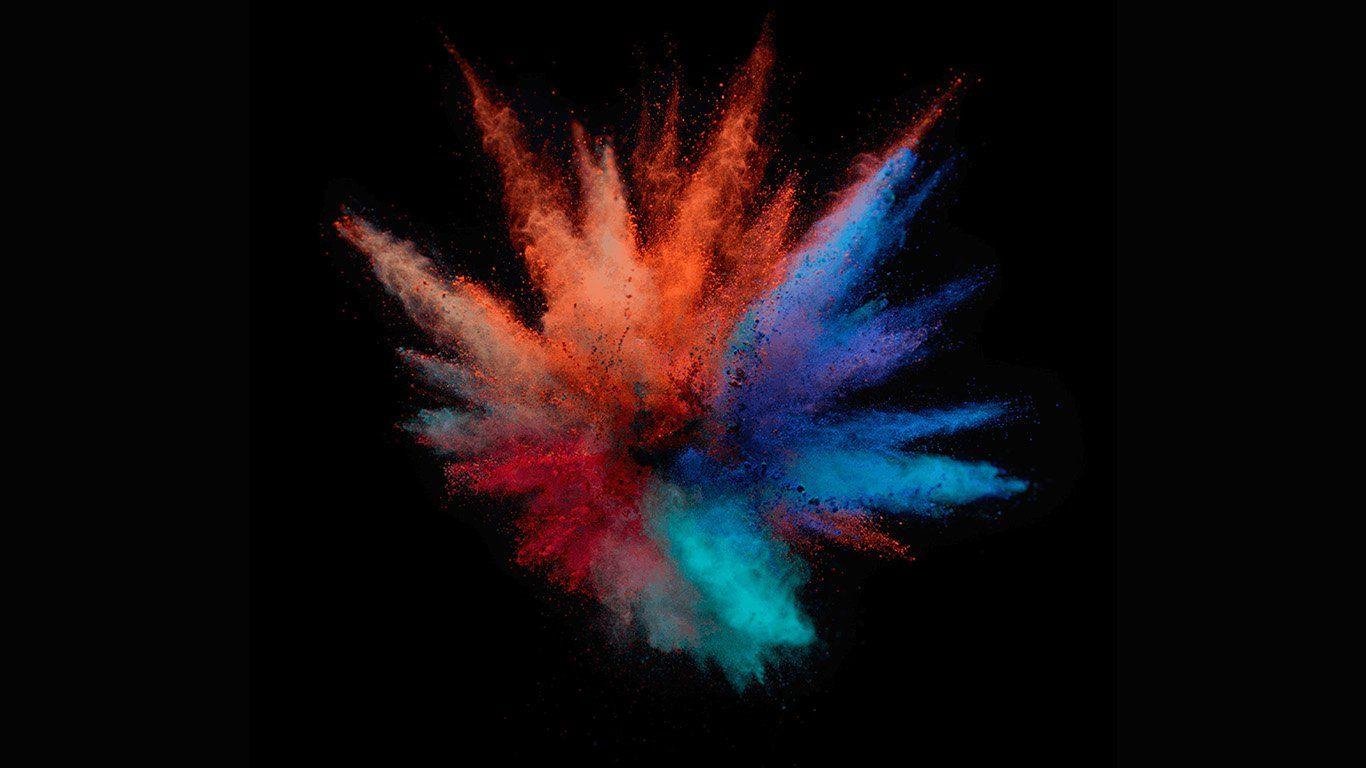 1366x768 wallpaper for desktop, laptop. apple macbook new dark pop
