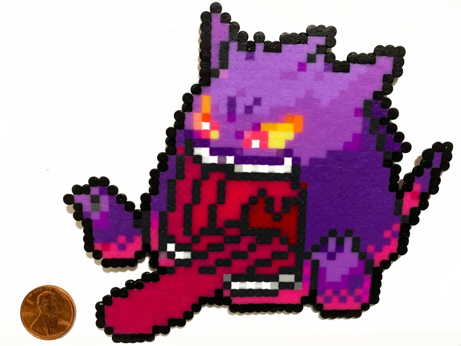 1600x1200 Gengar Gigantamax Pokemon Mini Bead Sprite Perler Artkal Pixel Art Retro