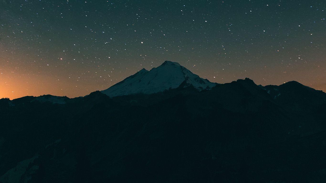 1366x768 wallpaper for desktop, laptop. sunset mountain night sky nature