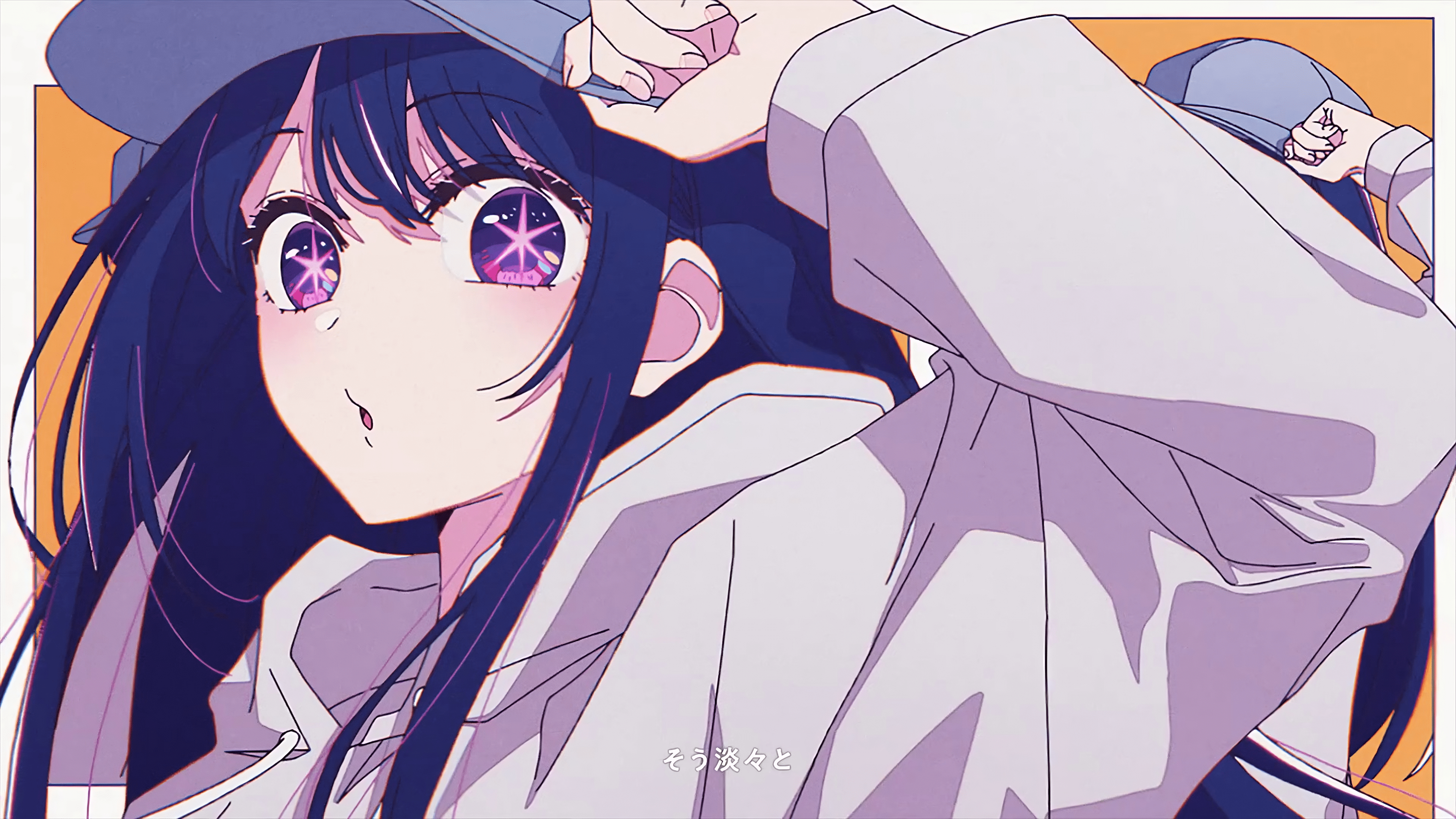 3840x2160 YOASOBi Oshi No Ko Hoshino Ai Anime Girls Japanese Star Eyes Looking At Viewer Hat Long Hair Wallpaper:3840x2160