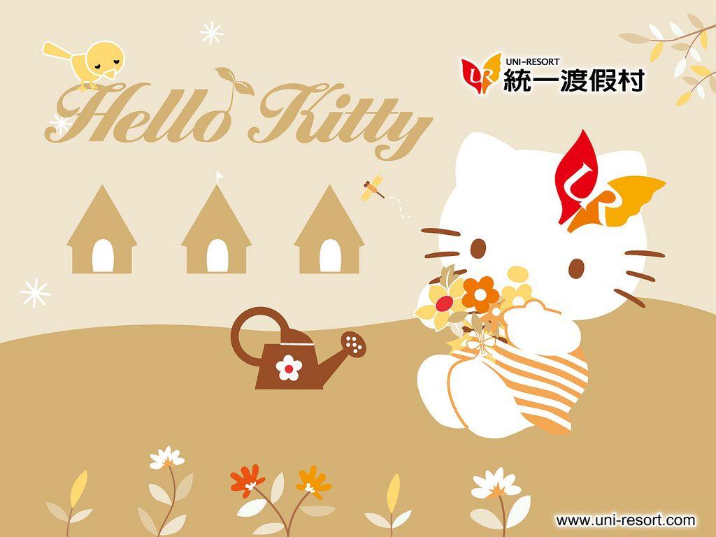 1024x768 Wallpaper Hello Kitty Uni Resort /kt