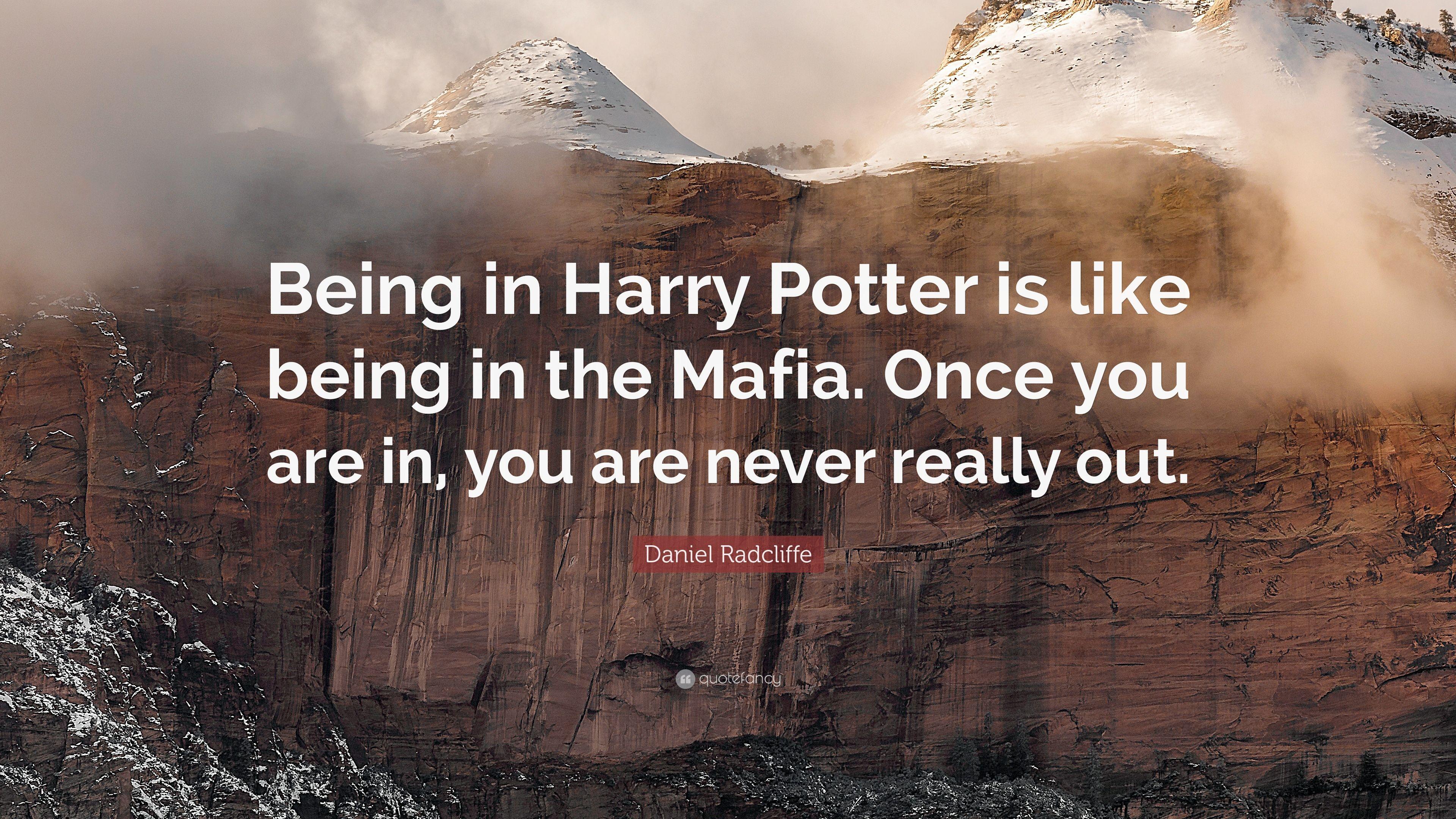 3840x2160 Daniel Radcliffe Quote: “Being in Harry Potter is like being in