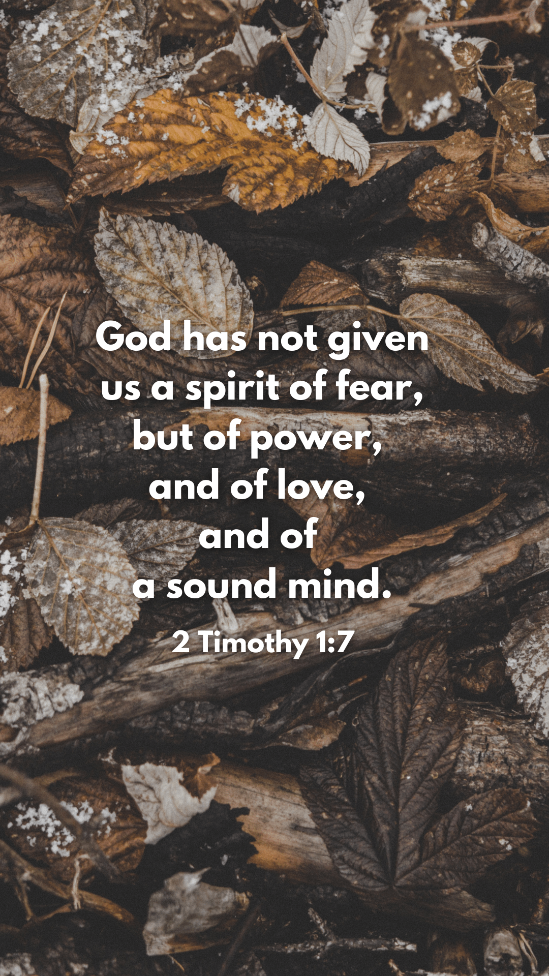 2 Timothy 1 7 Wallpaper