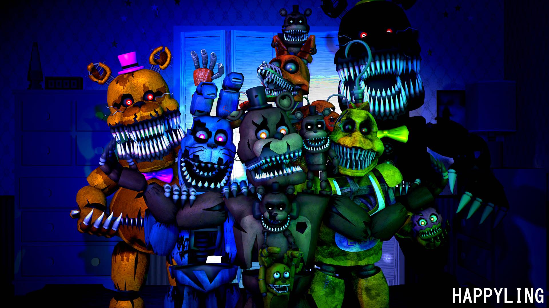 1920x1080 Download Nightmare Freddy Gang Wallpaper