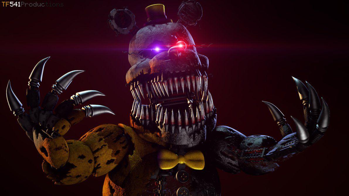 1191x670 Nightmare Fredbear Wallpaper