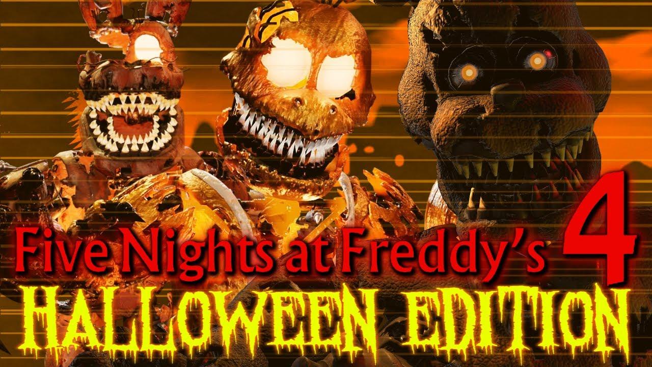 1280x720 THE NIGHTMARES ARE BREAKING IN!. Five Nights at Freddy's 4: Halloween Edition 3 (REVISITED)