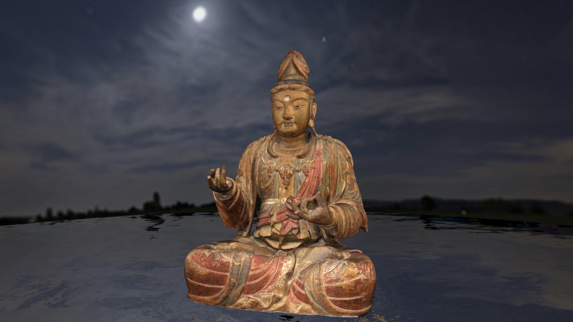 1920x1080 Seated Avalokiteshvara Bodhisattva (Guanyin), Late 11th Early 12th Century Real Time Archviz On Browser