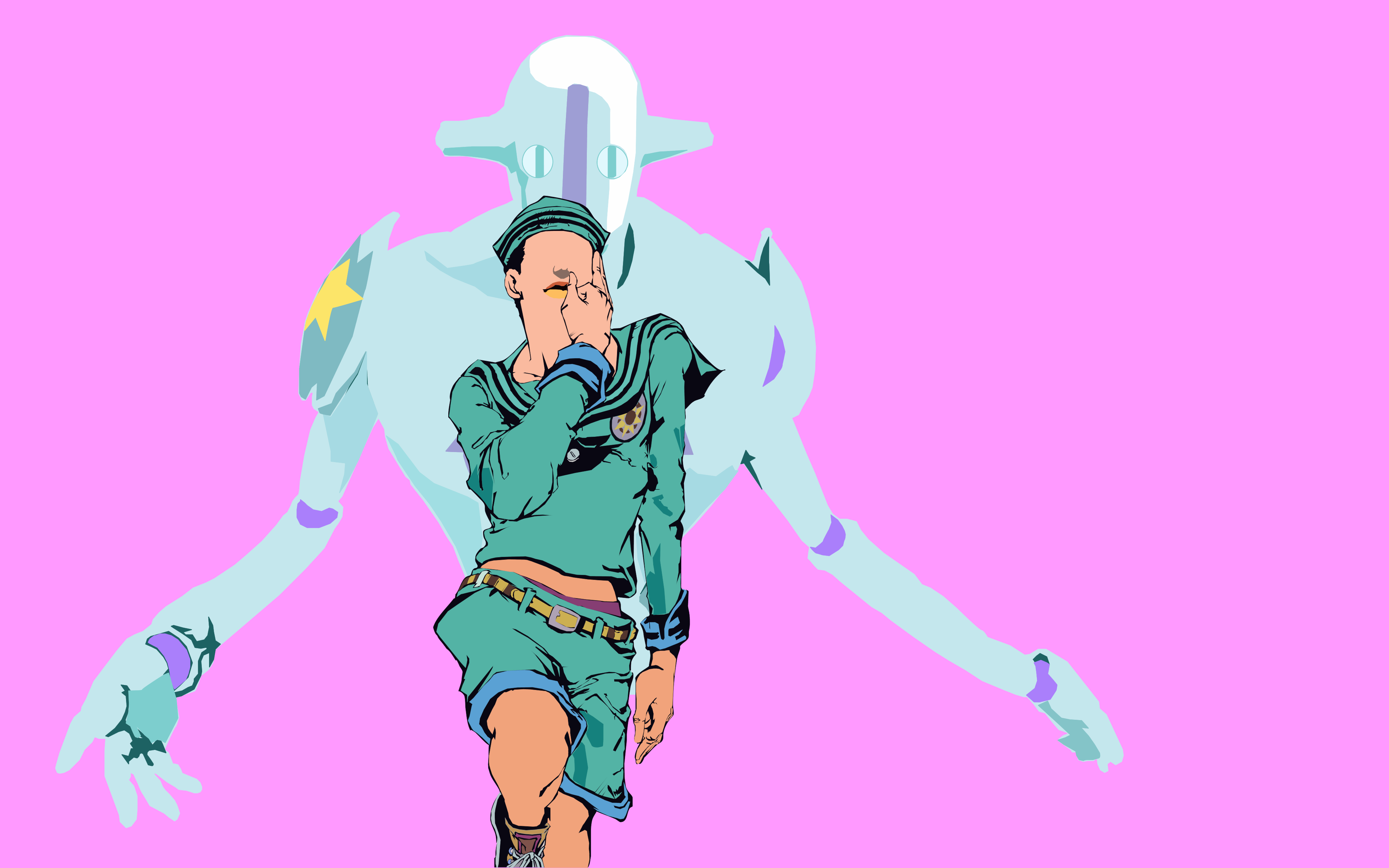4000x2500 Josuke and Soft & Wet wallpaper [fanart]