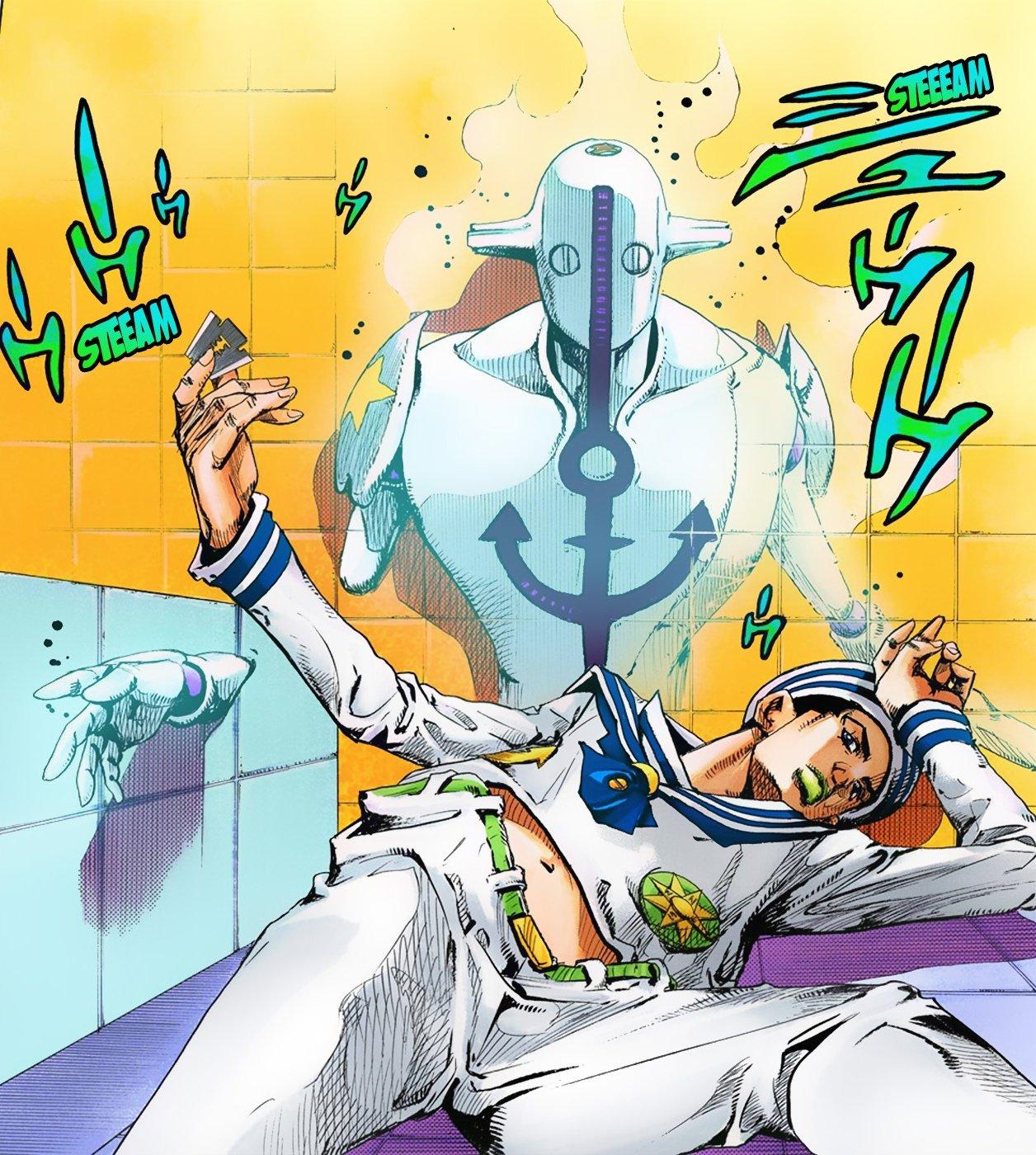 1256x1400 Daily JoJo Name: Soft and Wet Stand User: Josuke Higashikata Ability Can steal aspects or properties of inanimate or living things for example sight, friction, smell etc. He does