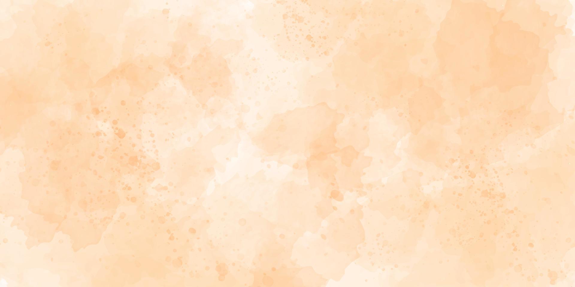 1920x960 Soft orange brown watercolor background, color splashing, Watercolor abstract wet hand drawn for wallpaper, card greeting, poster, design, cover, invitation. Vector illustration