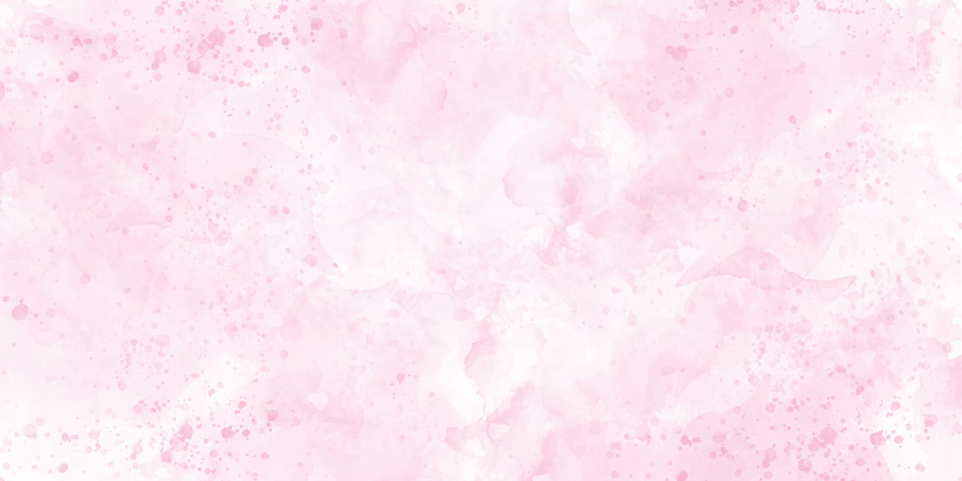 1920x960 Soft pink watercolor background, color splashing, Watercolor abstract wet hand drawn for wallpaper, card greeting, poster, design, cover, invitation. Vector illustration