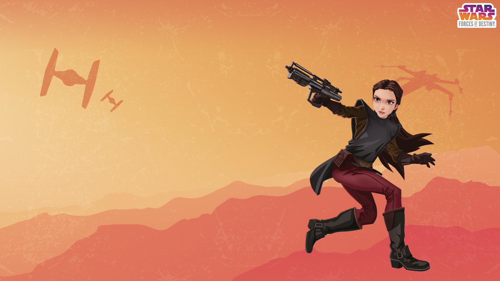1920x1080 Star Wars: Forces of Destiny desktop wallpaper