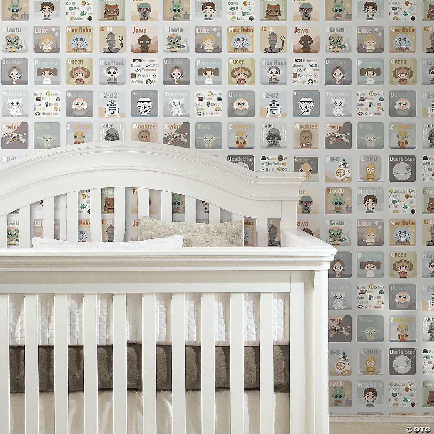 1500x1500 Roommates Star Wars Infant Alphabet Peel & Stick Wallpaper