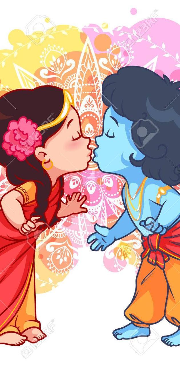 630x1280 Little Krishna wallpaper