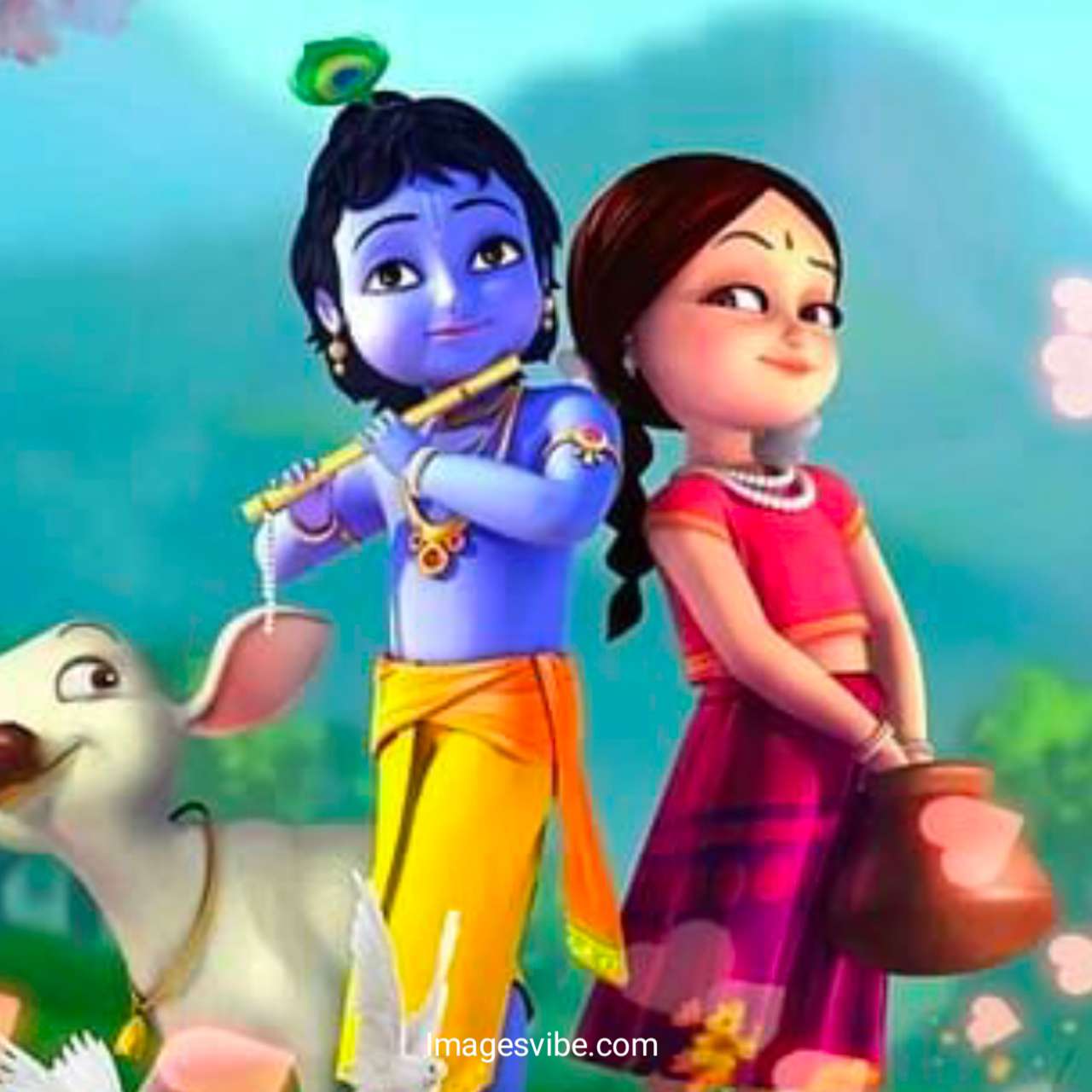 Best 30 Cute Little Radha Krishna Cartoon Images Hd Download In 2024 ...