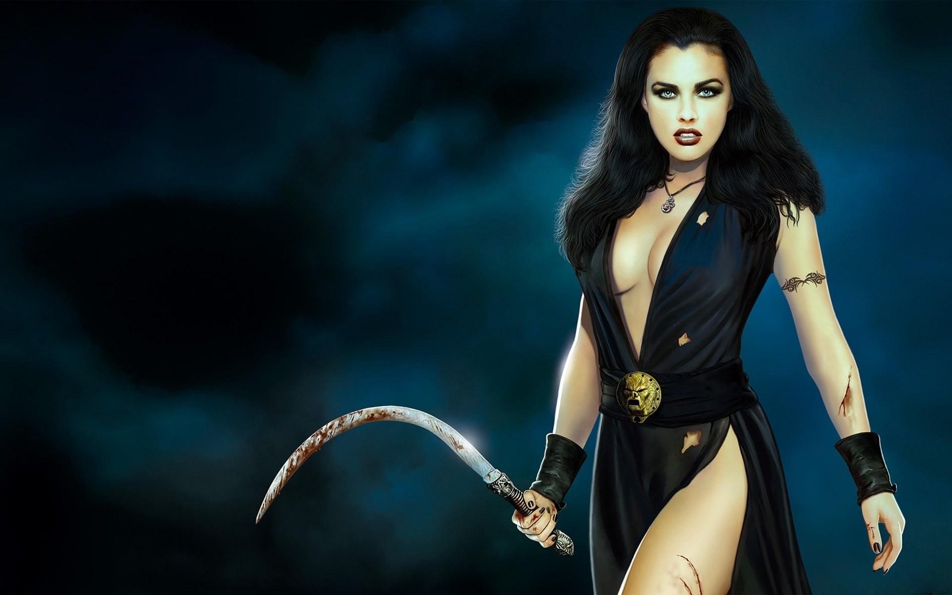 1920x1200 Fantasy Female Warrior
