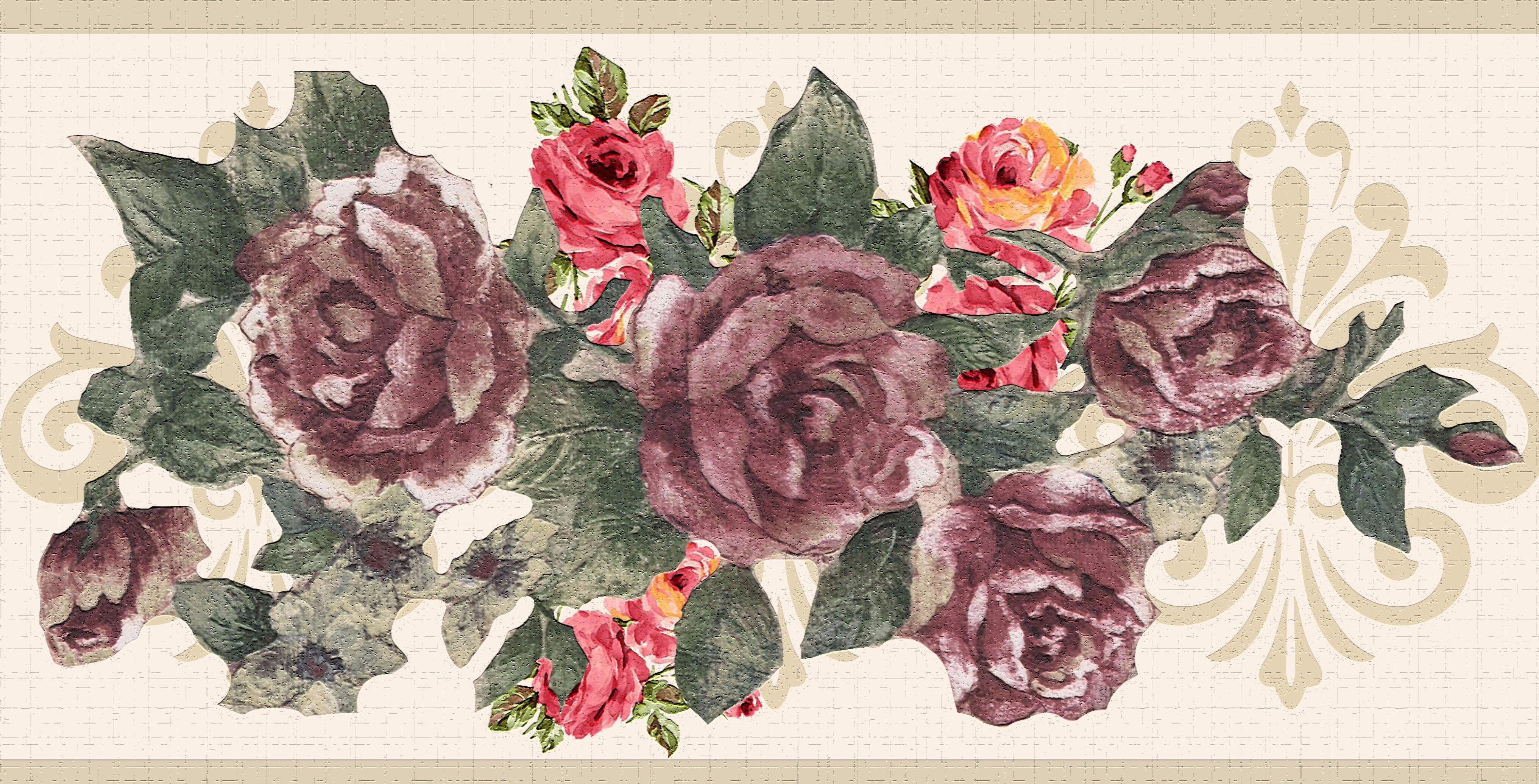 4065x2071 Red Barrel Studio® Takina Peel & Stick Floral Wallpaper
