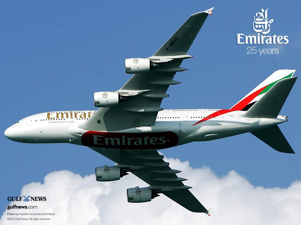 1024x768 Download commemorative Emirates desktop wallpaper