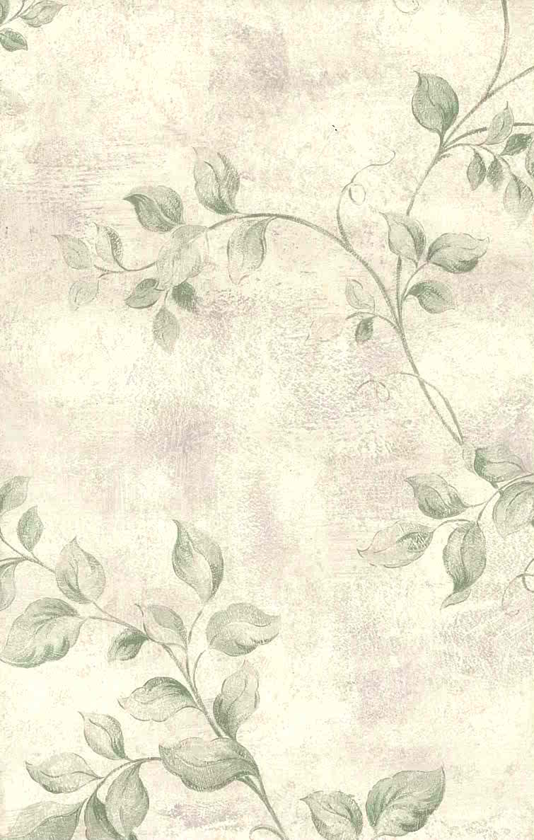 755x1187 Green Vining Leaves Vintage Wallpaper Lavender 72372 D Rs