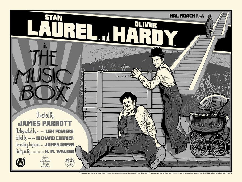 1024x768 Laurel & Hardy The Music Box. Mad Duck Posters
