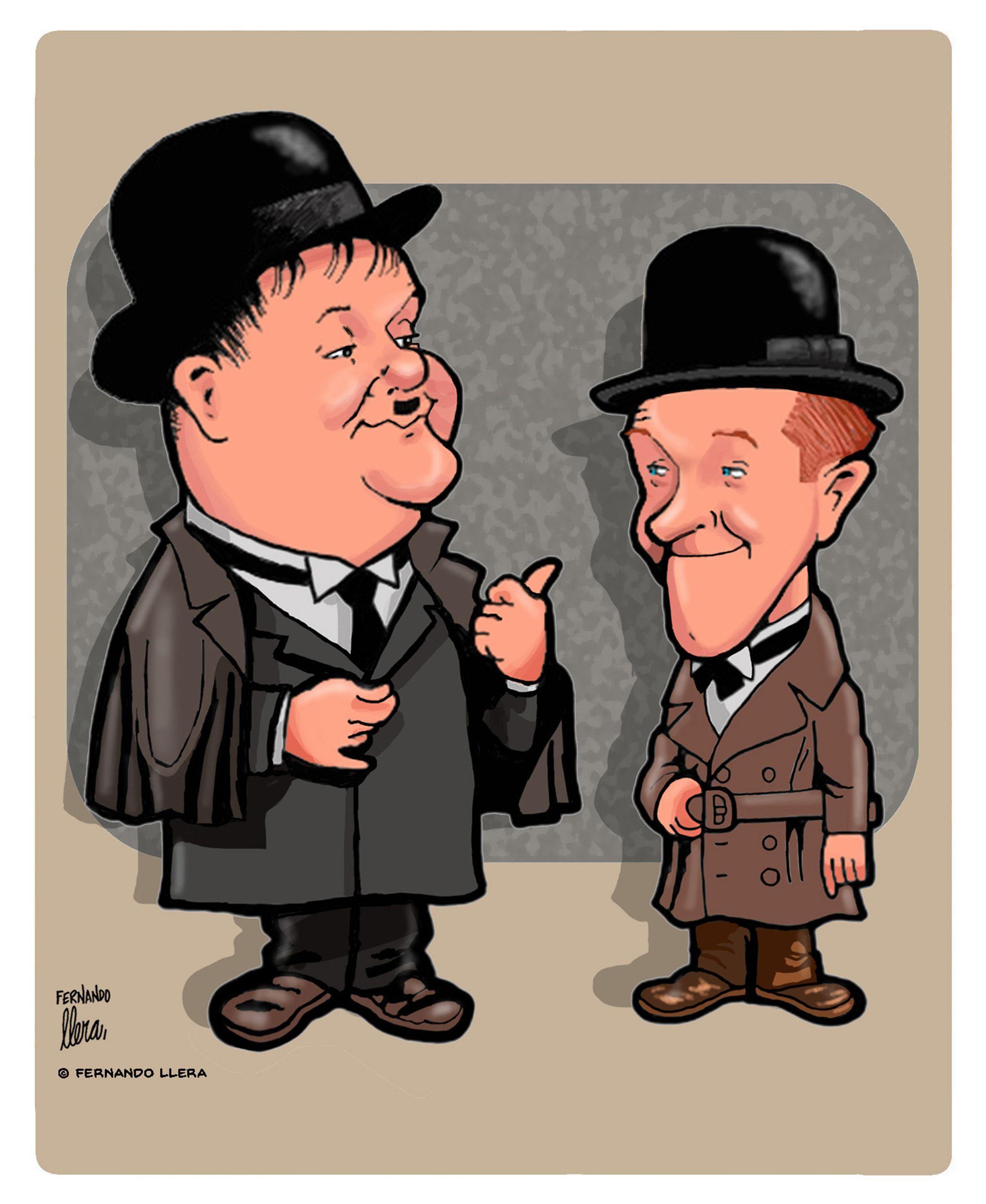 2136x2608 Laurel & Hardy Llera Cartoons. Laurel and hardy, Classic cartoon characters, Classic cartoons