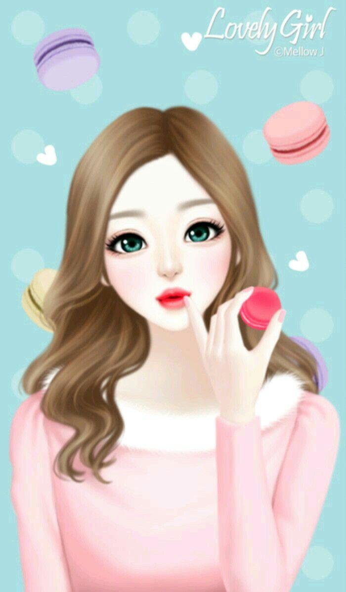 korean cartoon cute girl