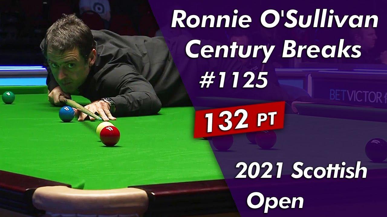 1280x720 Ronnie O'Sullivan Century Breaks 1125 Highlightsᴴᴰ Scottish Open