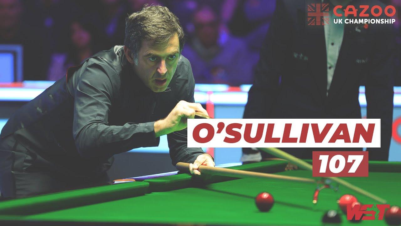 1280x720 Ronnie O'Sullivan Hits 107 Break Against Matthew Stevens Cazoo UK Championship