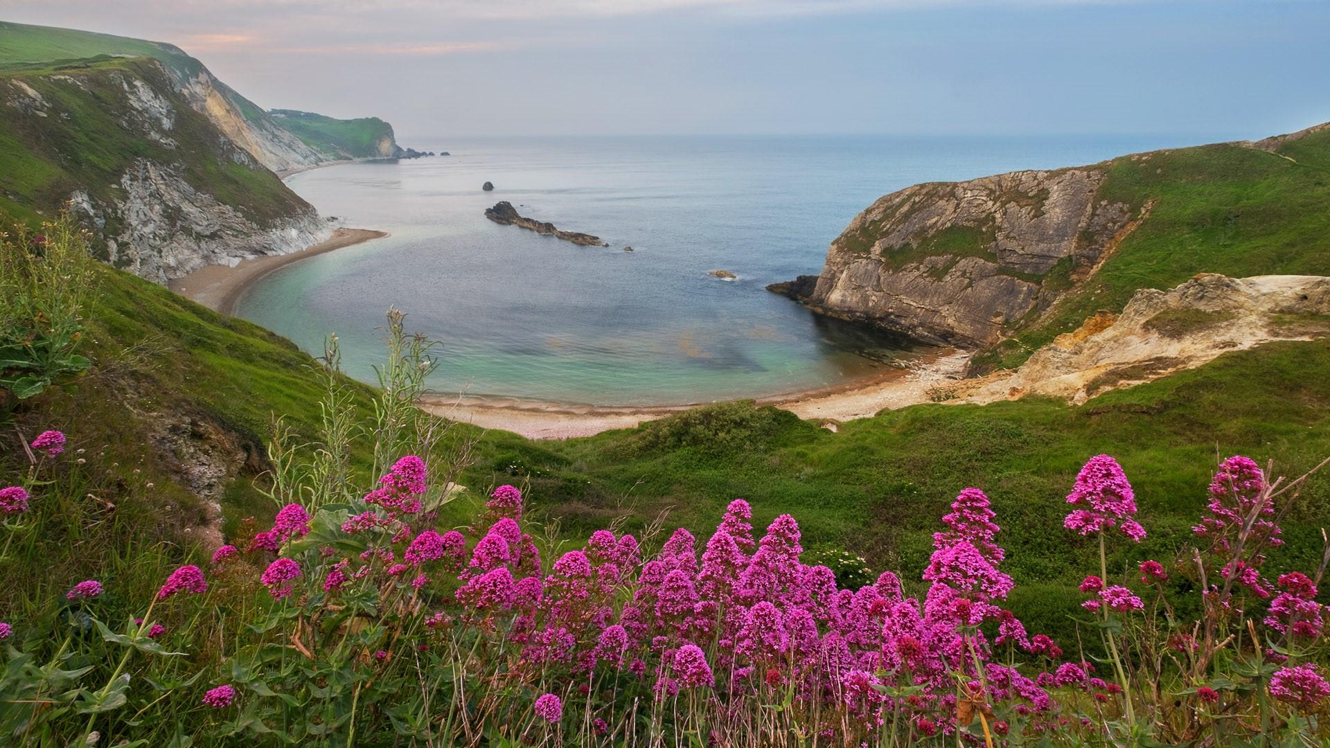 1920x1080 Man of War bay a part of Durdle Door at Jurassic Coast, Dorset, England, UK. Windows 10 Spotlight Image