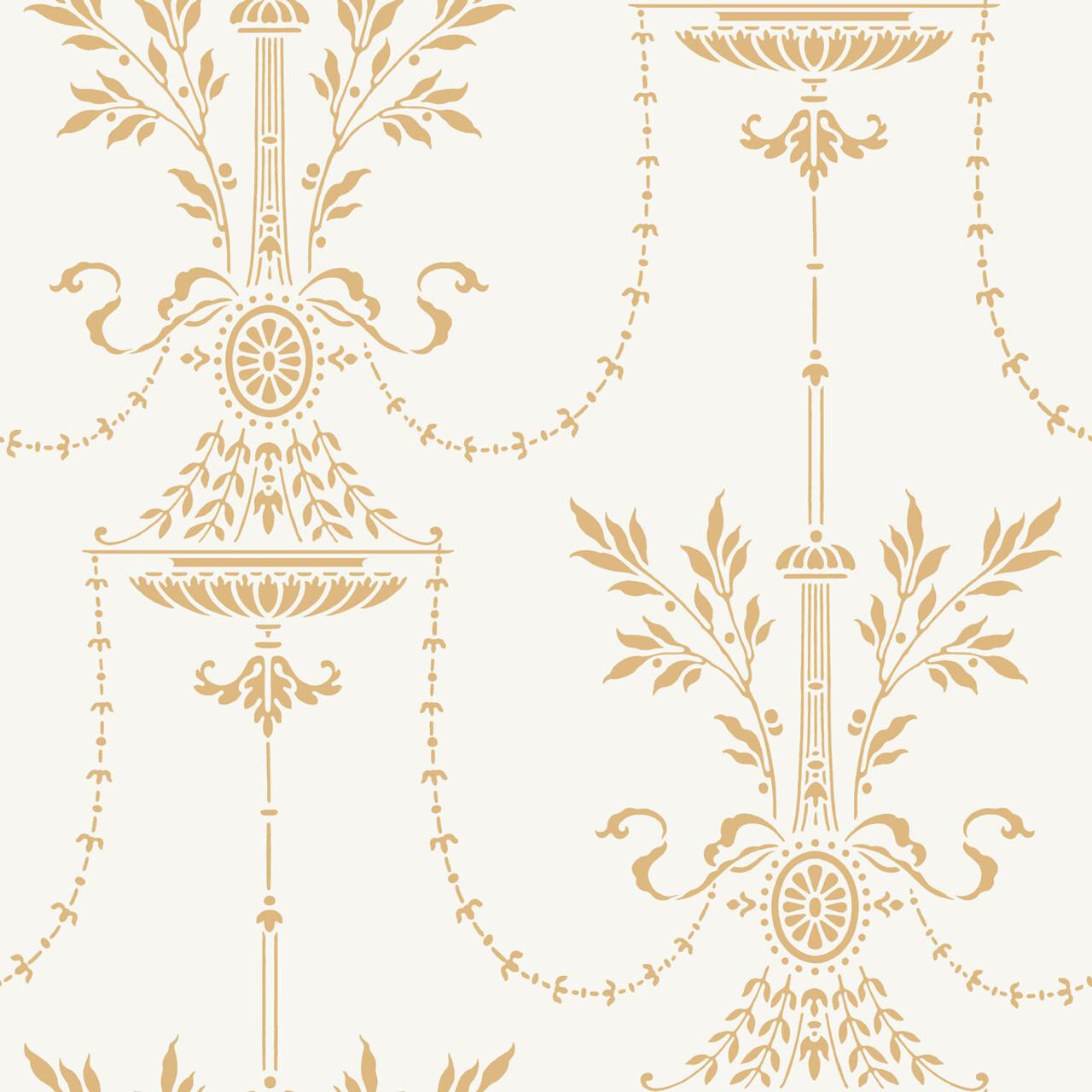 1280x1280 Cole & Son Wallcovering Dorset Ecru Fabric Connection
