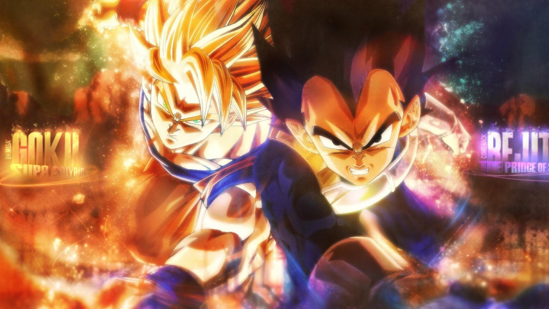 1920x1080 vegeta son goku dragon ball super saiyan HD Wallpaper of Anime & Manga