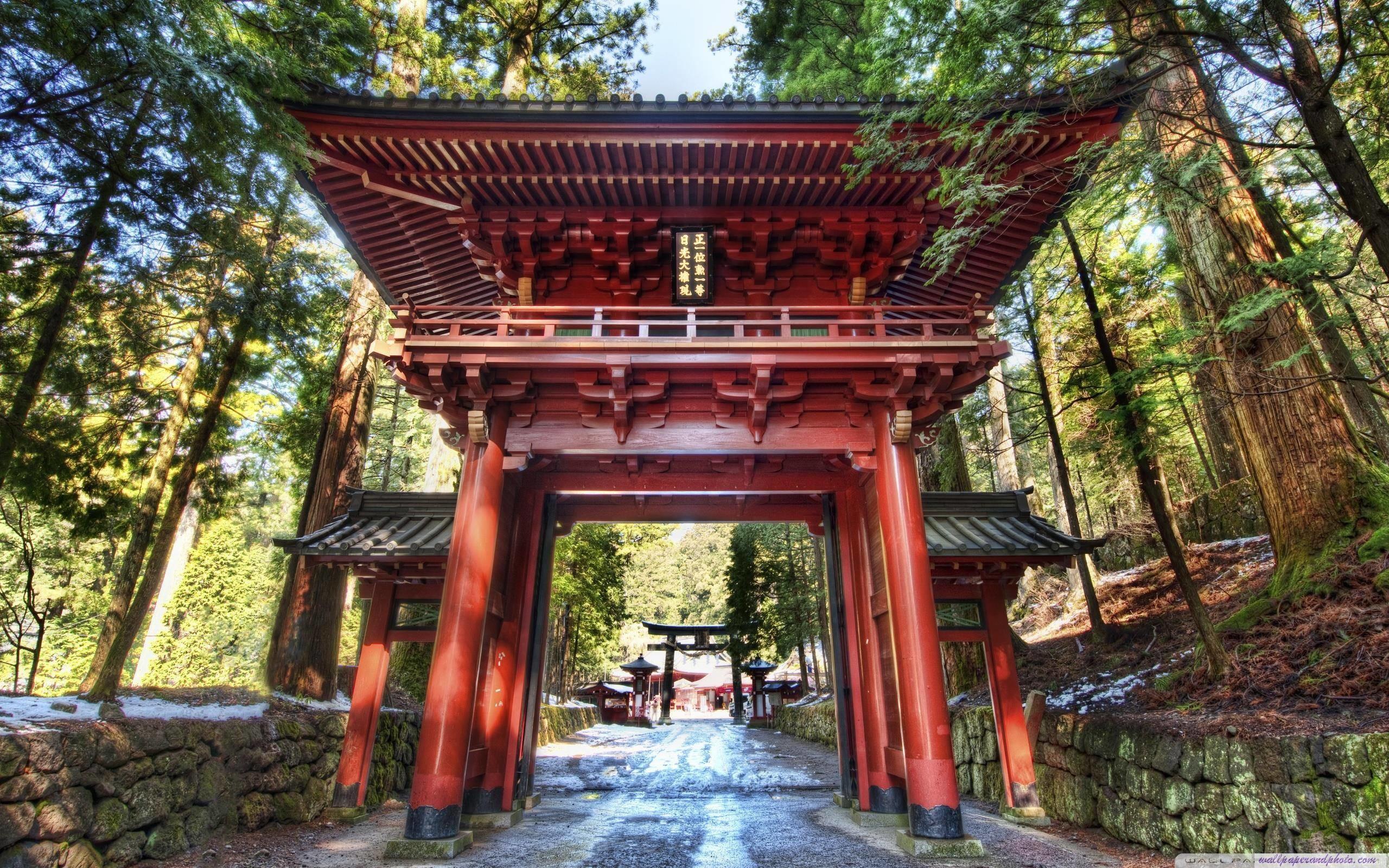 2560x1600 Temple Gate In Japan HD 16:9 16:10 desktop wallpaper: High Definition