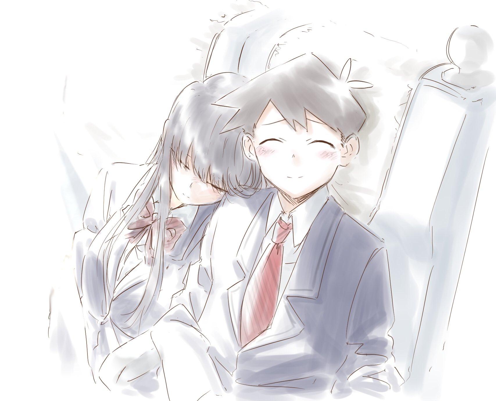 1707x1379 Komi Shouko And Tadano Hitohito (komi San Wa Komyushou Desu) Drawn