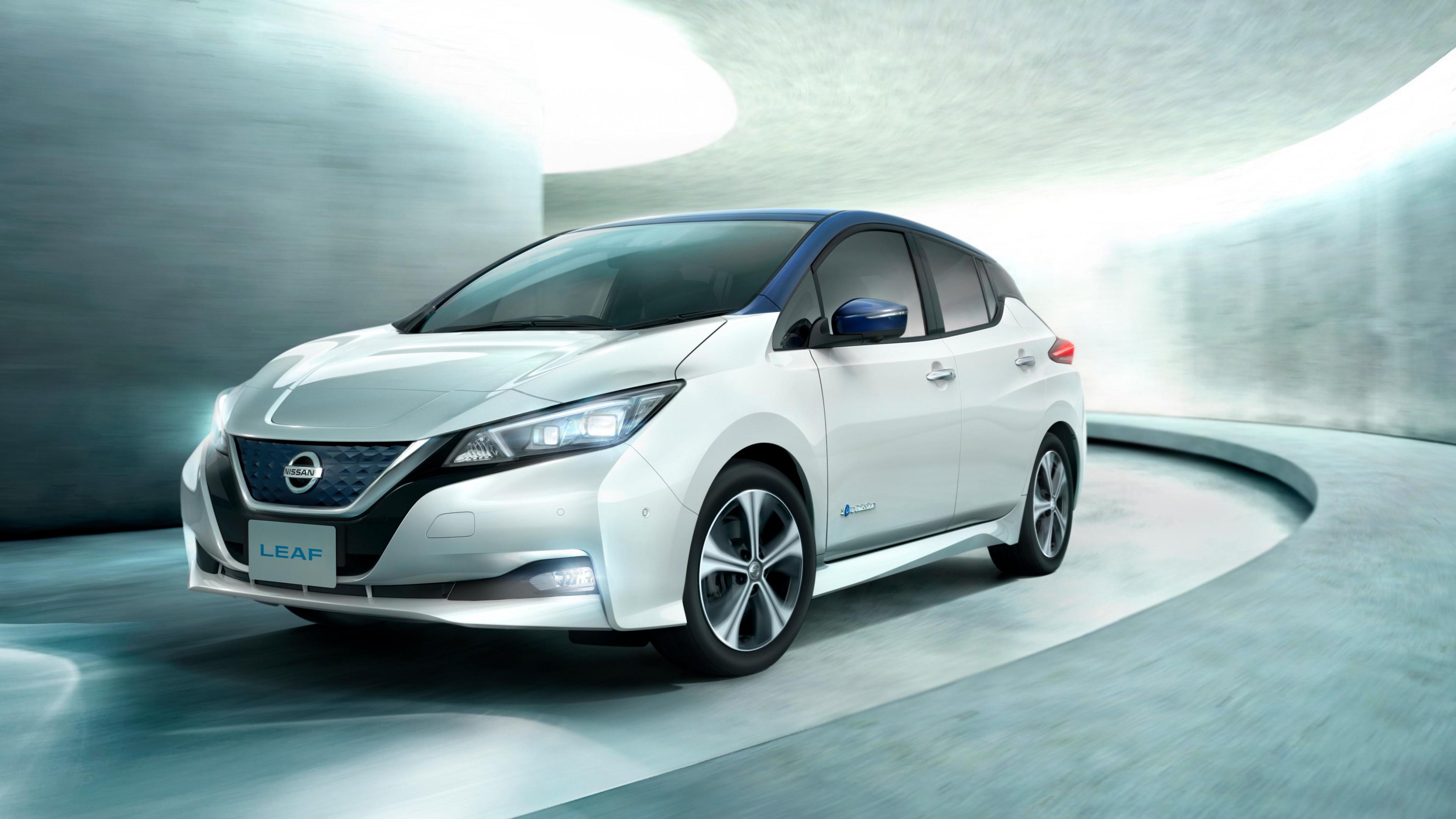 3840x2160 Wallpaper / Nissan Leaf, electric car, 4k free download