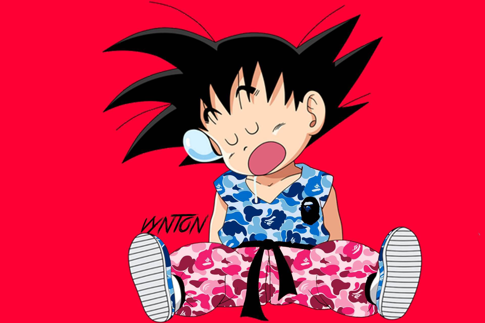 1920x1280 Drip Goku Wallpaper HD, Bape