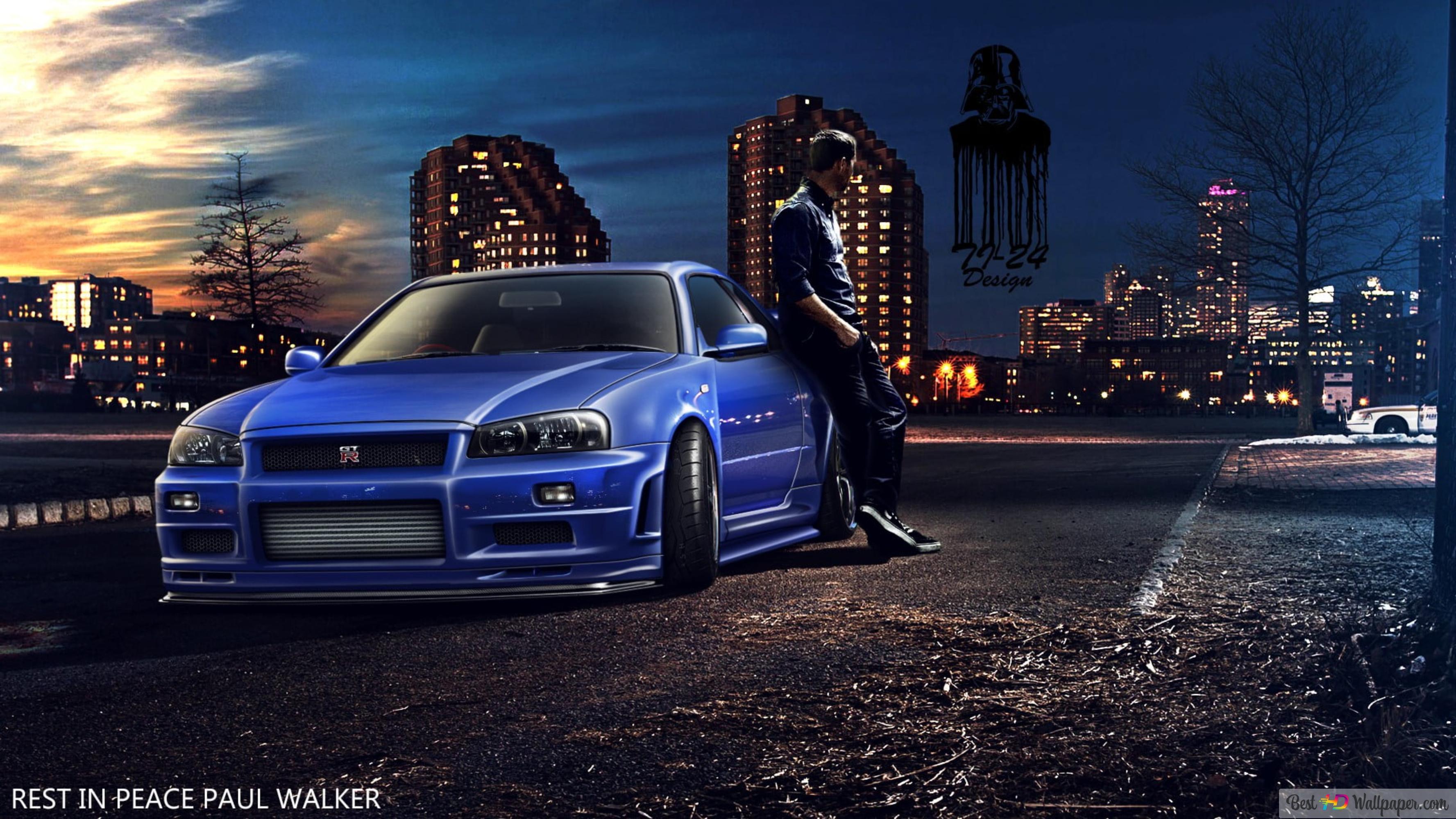 3554x1999 Nissan Skyline Gt R R34 Paul Walker 4K Wallpaper Download