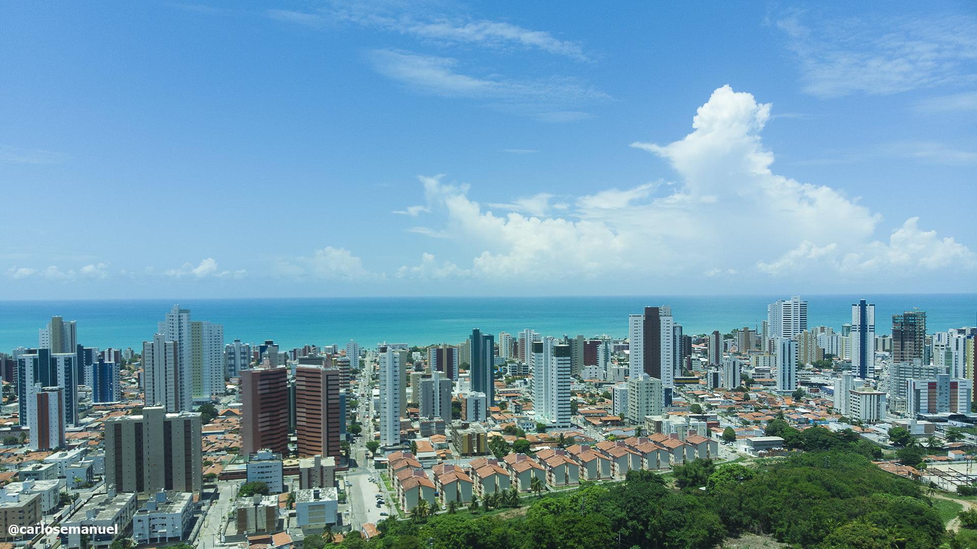 1920x1080 Wallpaper / João Pessoa, landscape, Brazil, drone photo, city, 1080P free download